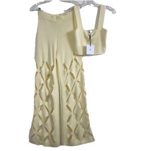 Elegant Yellow Knit Jumpsuit